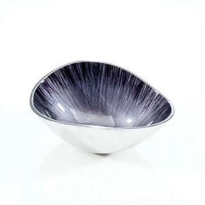 Brushed Black Oval Bowl Small | 15cm x 11cm | Recycled Aluminium - Give And Glow