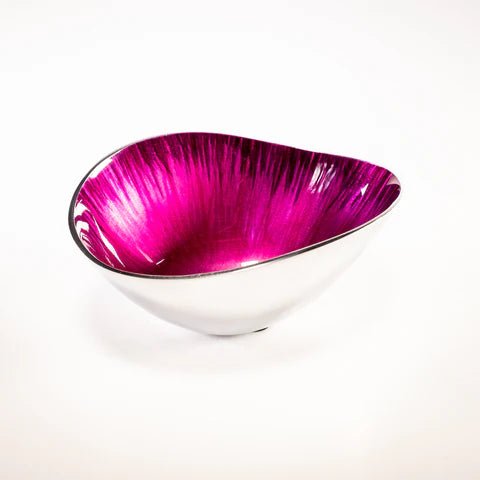 Brushed Pink Oval Bowl Small | 15cm x 11cm | Recycled Aluminium - Give And Glow