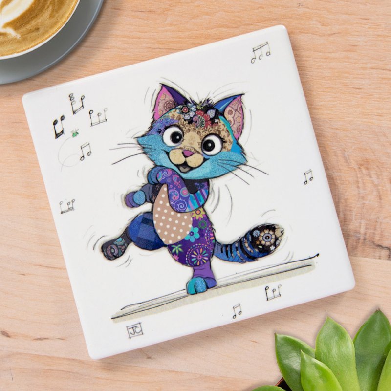 Bug Art Keira Kitten Coaster – 10cm x 10cm - Give And Glow