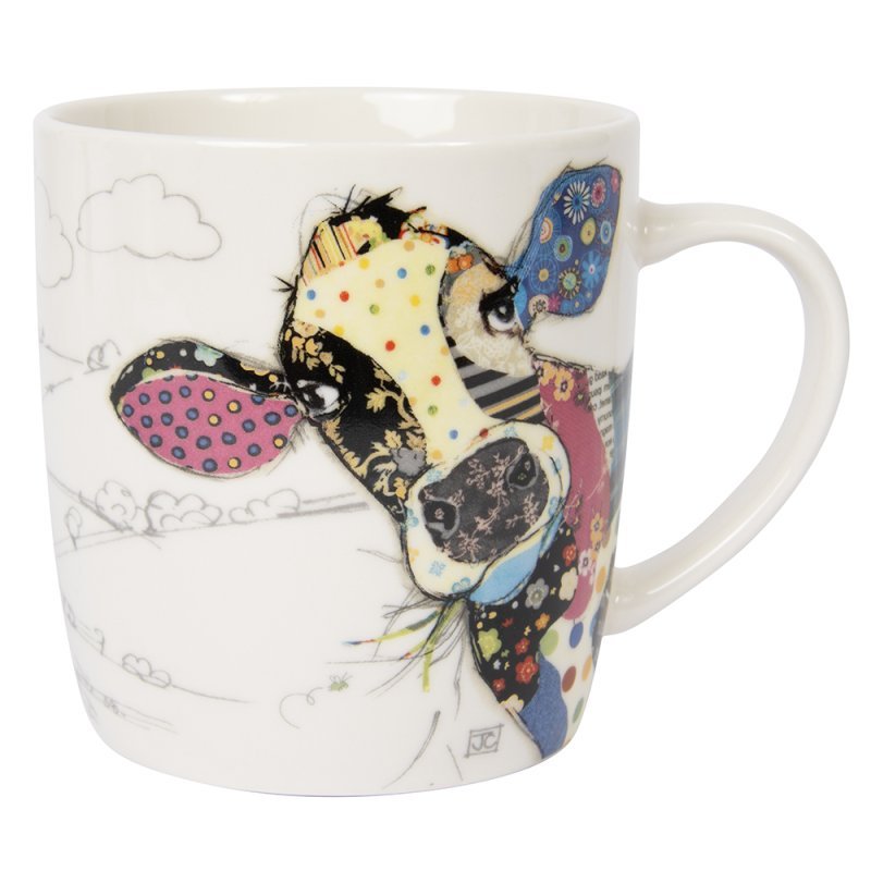 Connie Cow Bug Art Mug | 300ml Ceramic Character Mug - Give And Glow