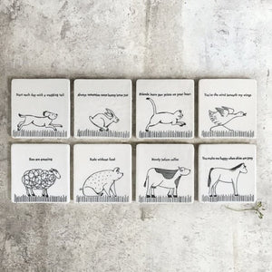 Ewe Are Amazing – Square Ceramic Coaster | 10.5cm - Give And Glow