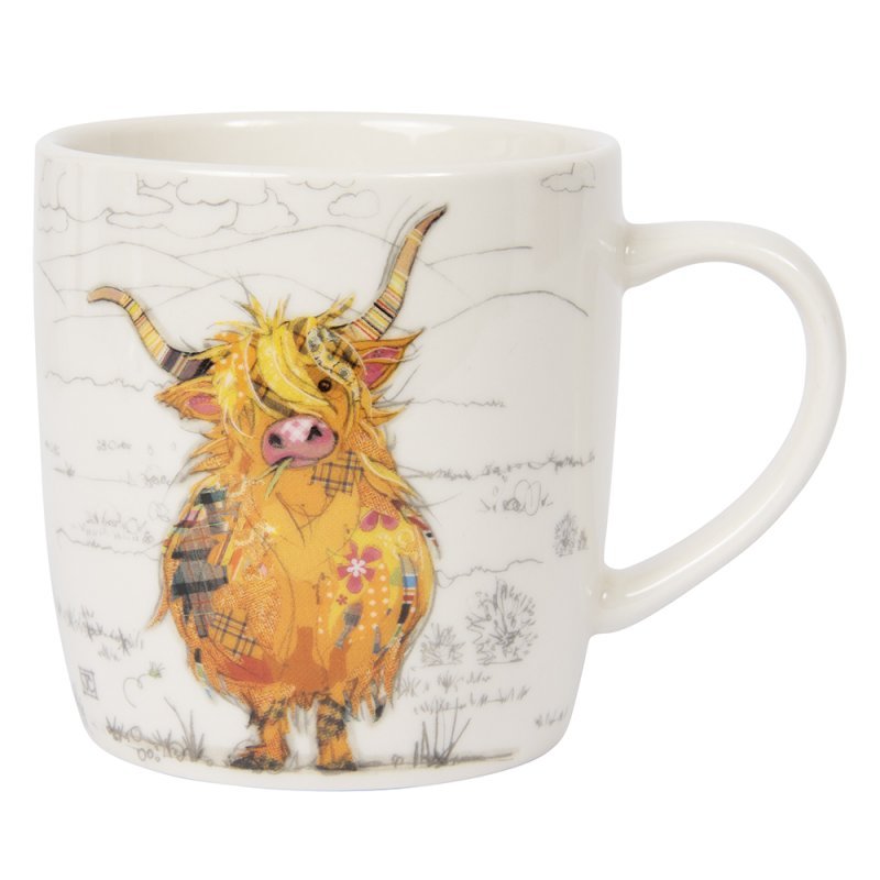 Hamish Highland Bug Art Mug | 300ml Ceramic Character Mug - Give And Glow