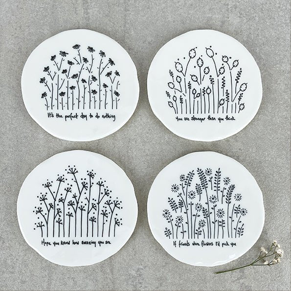 It’s the Perfect Day to Do Nothing – Round Ceramic Coaster | 10cm x 10cm - Give And Glow