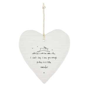 Little Reminder Of Love Wobbly Ripple Heart | 9cm x 9cm - Give And Glow