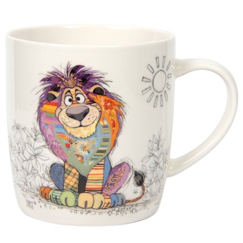 Louis Lion Bug Art Mug | 300ml Ceramic Character Mug - Give And Glow