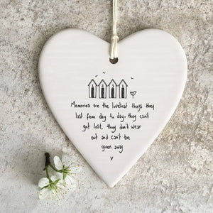 Memories Are The Loveliest Things Wobbly Ripple Heart | 9cm x 9cm - Give And Glow