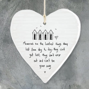 Memories Are The Loveliest Things Wobbly Ripple Heart | 9cm x 9cm - Give And Glow