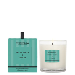 Modern Classics - Fresh Linen & Citrus - Scented Candle - Boxed Tumbler - Give And Glow