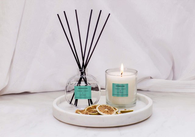 Modern Classics - Fresh Linen & Citrus - Scented Candle - Boxed Tumbler - Give And Glow
