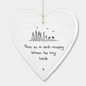 No Words Necessary Between Two Wobbly Ripple Heart | 9cm x 9cm - Give And Glow