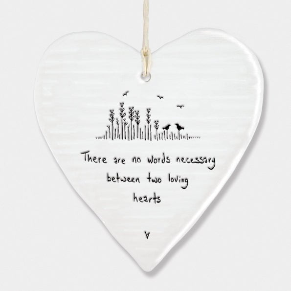 No Words Necessary Between Two Wobbly Ripple Heart | 9cm x 9cm - Give And Glow