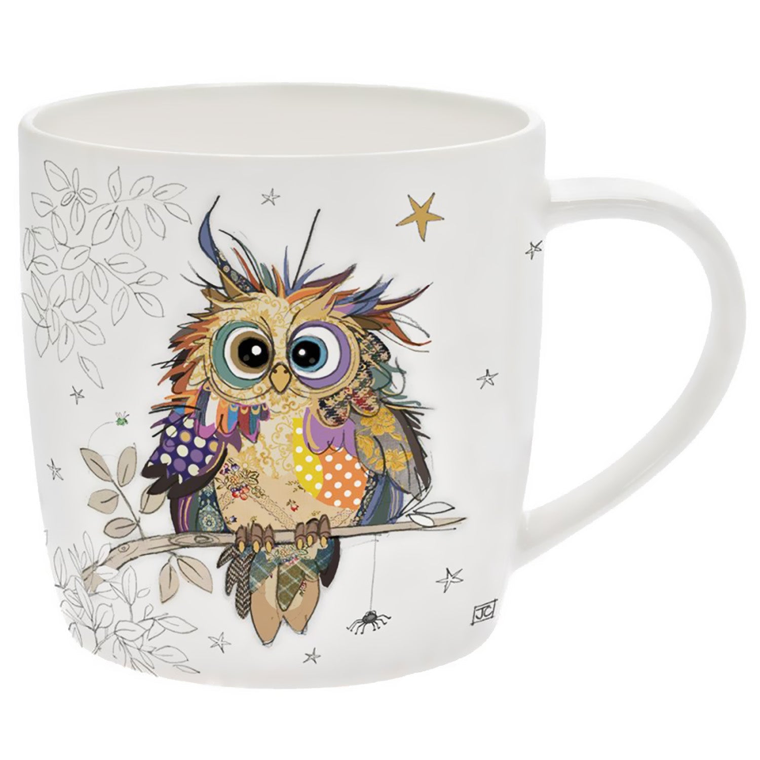 Otto Owl Bug Art Mug | 300ml Ceramic Character Mug - Give And Glow