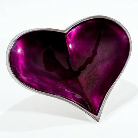 Purple Heart Dish Large | 25cm x 24cm | Recycled Aluminium - Give And Glow