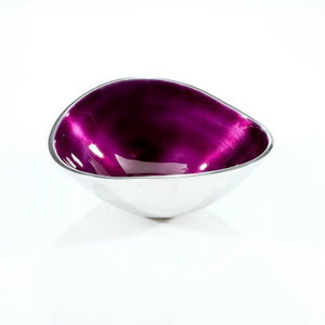 Purple Oval Bowl Small | 15cm x 11cm | Recycled Aluminium - Give And Glow
