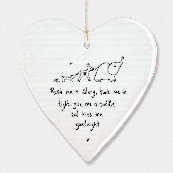 Read Me A Story And Kiss Me Goodnight Wobbly Ripple Heart | 9cm x 9cm - Give And Glow