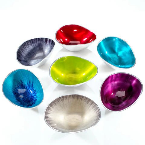 Red Oval Bowl Small | 15cm x 11cm | Recycled Aluminium - Give And Glow