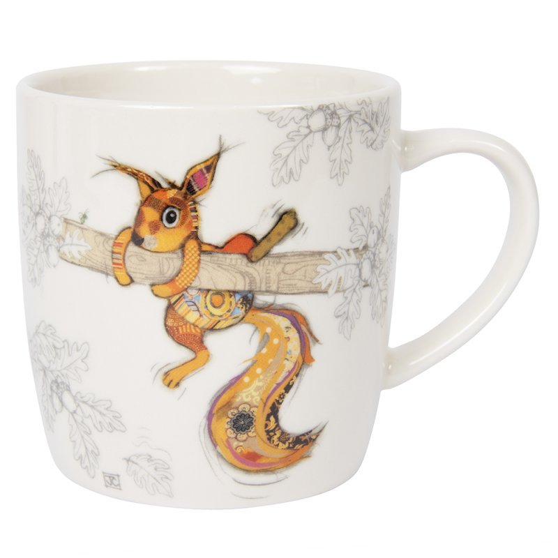 Sammy Squirrel Bug Art Mug | 300ml Ceramic Character Mug - Give And Glow