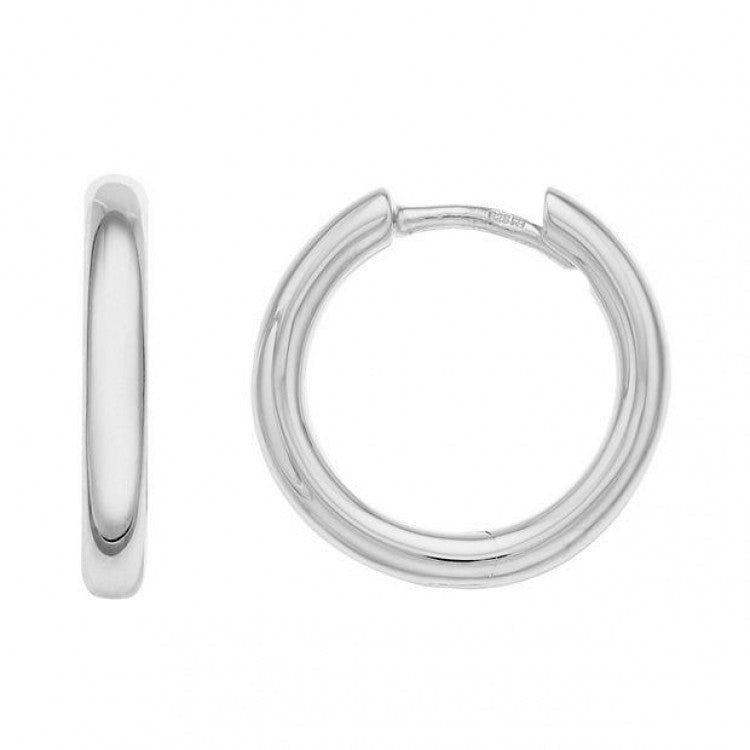 Silver Huggie Earrings – Small Hoops Made With Stainless Steel - Give And Glow