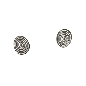Silver Swirl Stud Earrings – 1cm Stainless Steel with Gift Box - Give And Glow