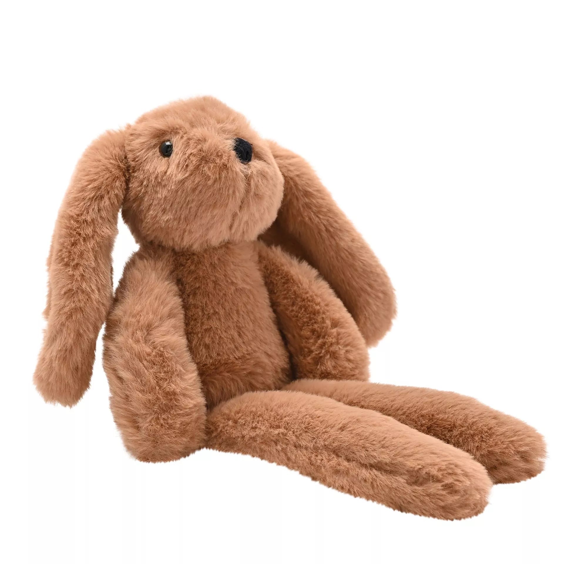Softies Cookie the Plush Long Leg Dark Brown Bunny – 35cm - Give And Glow