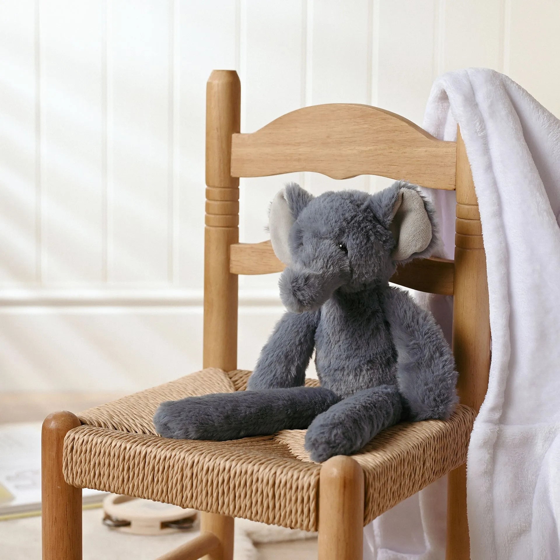 Softies George the Plush Long Leg Petrol Elephant – 35cm - Give And Glow