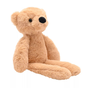 Softies Hudson the Plush Long Leg Light Brown Teddy Bear – 30cm - Give And Glow