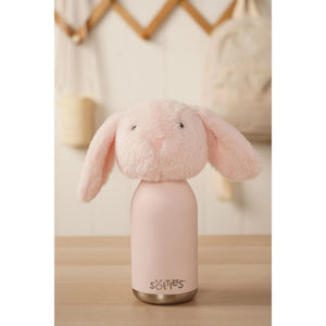 Softies Katie Plush Bunny Pink Stainless Steel Water Bottle – 500ml - Give And Glow