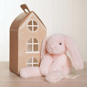 Softies Katie the Plush Long Leg Light Pink Bunny – 35cm - Give And Glow