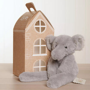Softies Nelly the Plush Long Leg Grey Elephant – 35cm - Give And Glow