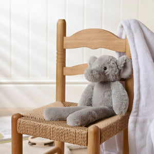 Softies Nelly the Plush Long Leg Grey Elephant – 35cm - Give And Glow