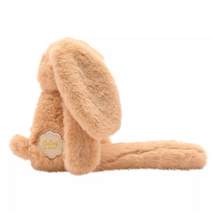 Softies Oatey the Plush Long Leg Light Brown Bunny – 35cm - Give And Glow