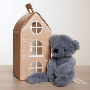 Softies Pip the Plush Long Leg Blue Teddy Bear – 30cm - Give And Glow