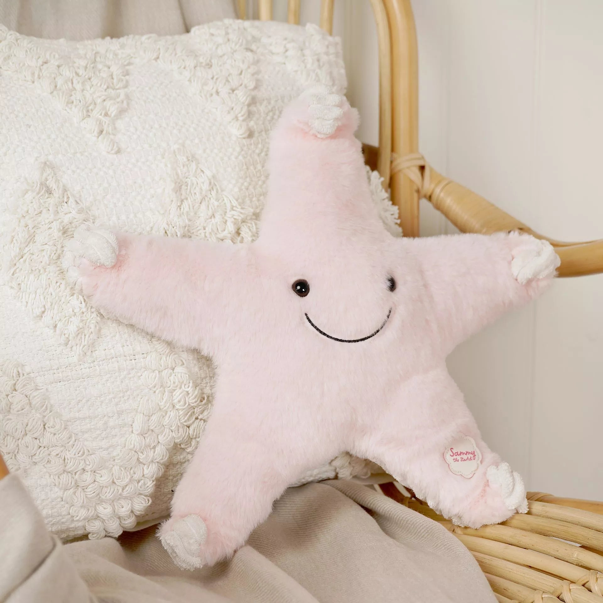 Softies Sammy the Plush Pink Starfish – 40cm - Give And Glow