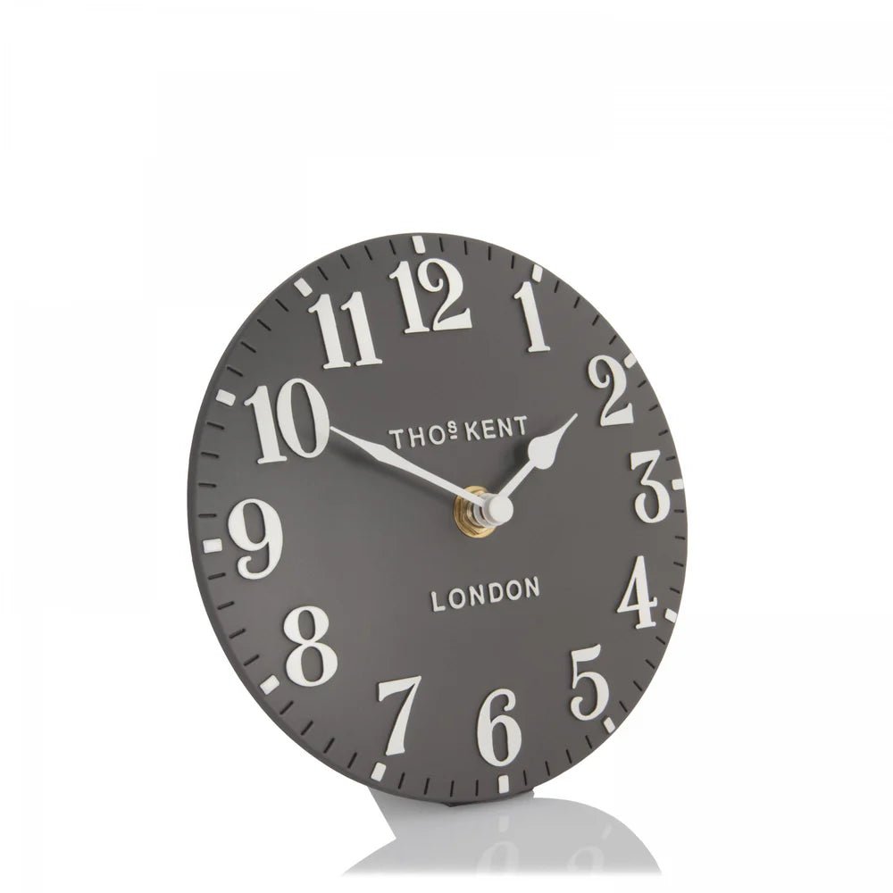 Thomas Kent Arabic Mantel Clock – Dolphin Grey | Small - Give And Glow