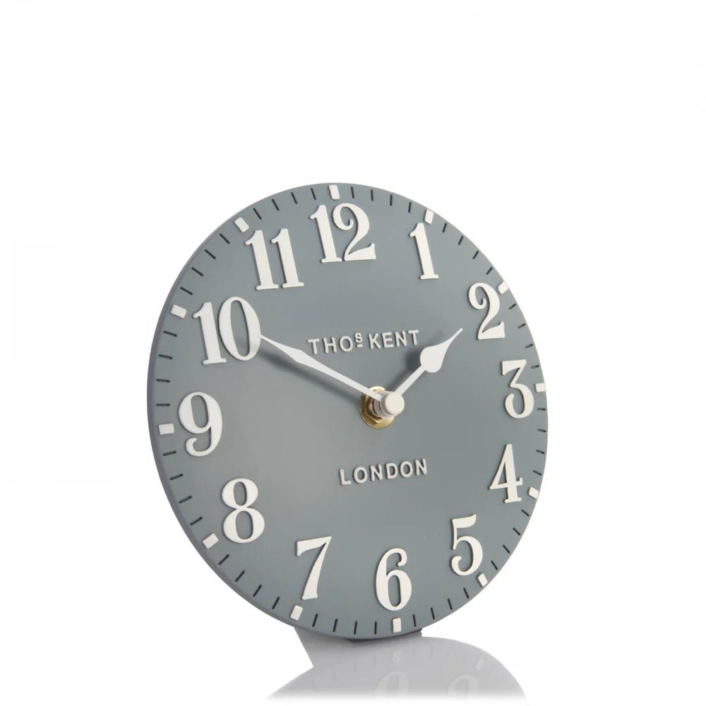 Thomas Kent Arabic Mantel Clock – Flax Blue | Small - Give And Glow