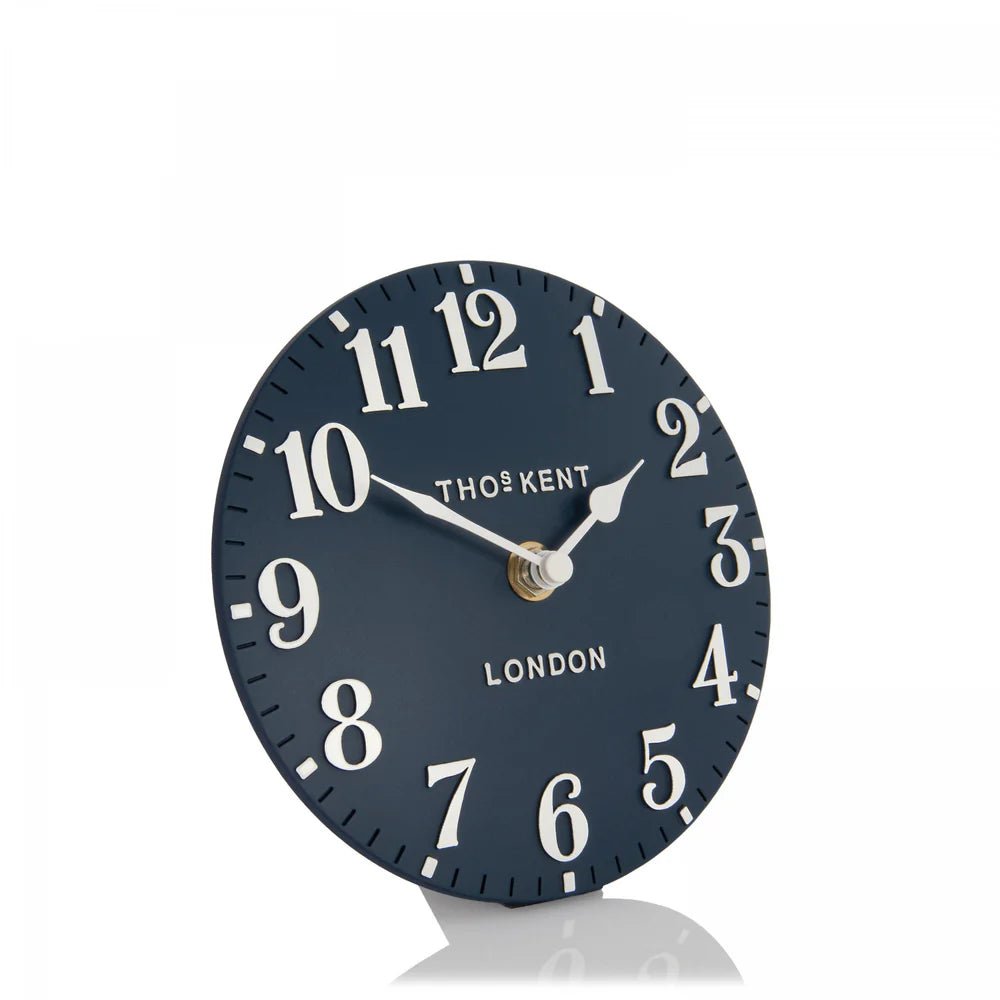 Thomas Kent Arabic Mantel Clock – Ink Blue | Small - Give And Glow
