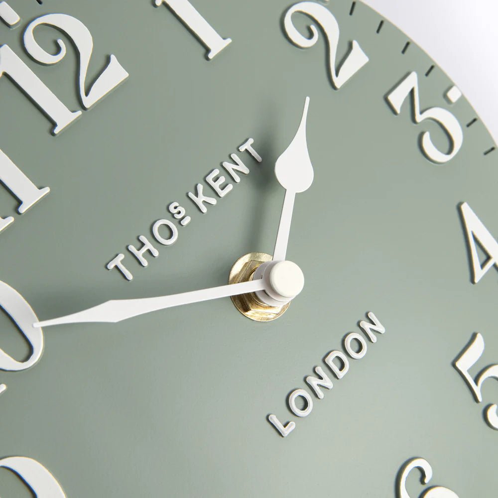 Thomas Kent Arabic Mantel Clock – Seagrass | Small - Give And Glow