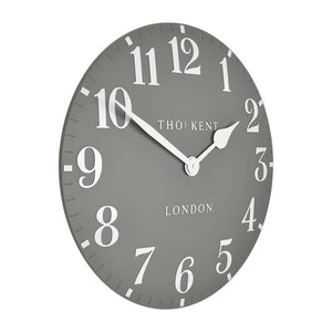 Thomas Kent Arabic Wall Clock – Dolphin Grey | Large - Give And Glow