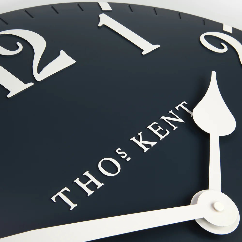 Thomas Kent Arabic Wall Clock – Ink Blue | Large - Give And Glow