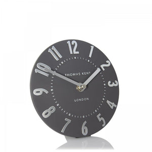 Thomas Kent Mulberry Mantel Clock – Graphite Silver | Small - Give And Glow