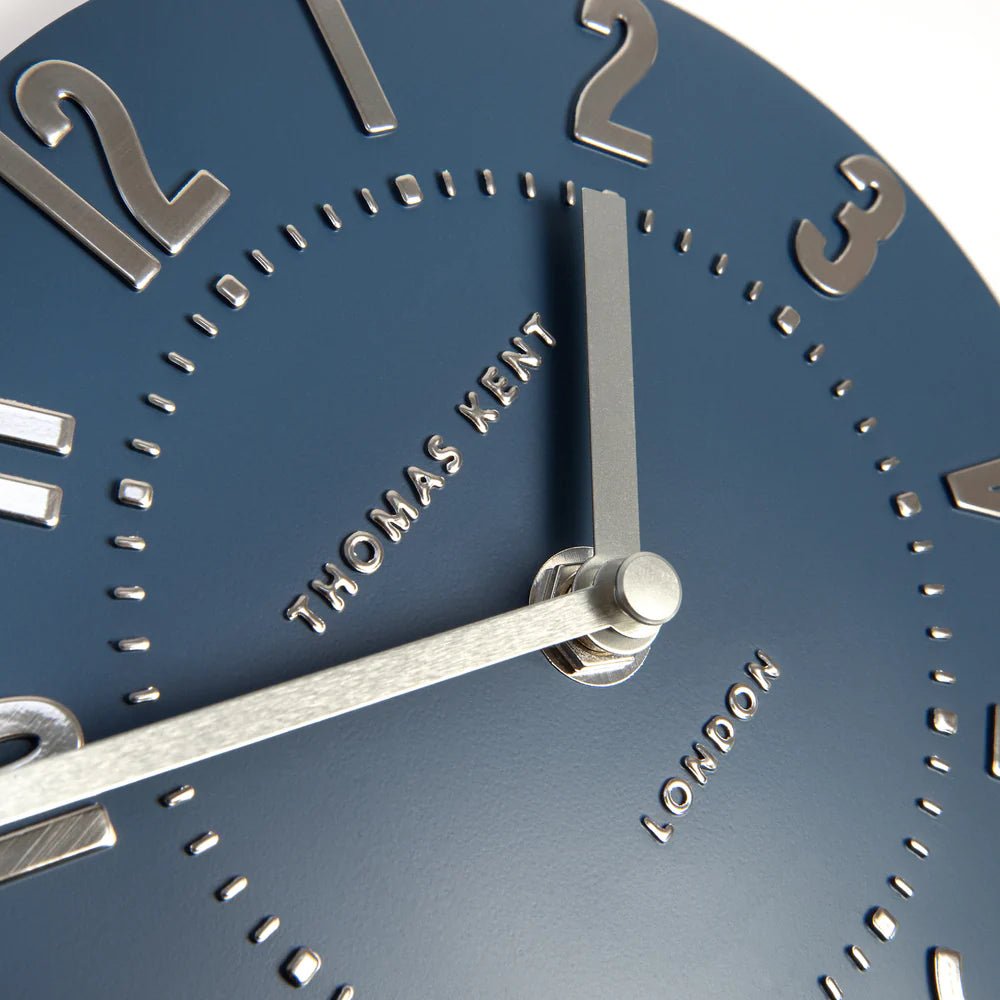 Thomas Kent Mulberry Mantel Clock – Midnight Blue | Small - Give And Glow