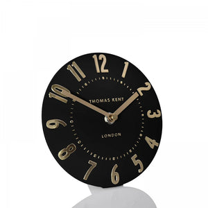 Thomas Kent Mulberry Mantel Clock Noir | Small - Give And Glow