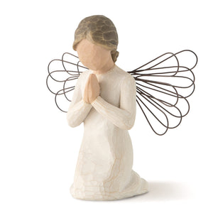 Willow Tree Angel of Prayer Figurine | 10.5cm | Hand-Painted Casting - Give And Glow