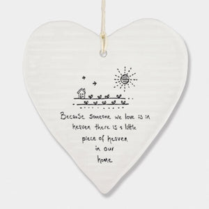 Because Someone We Love Is In Heaven Wobbly Ripple Heart | 9cm x 9cm - Give And Glow