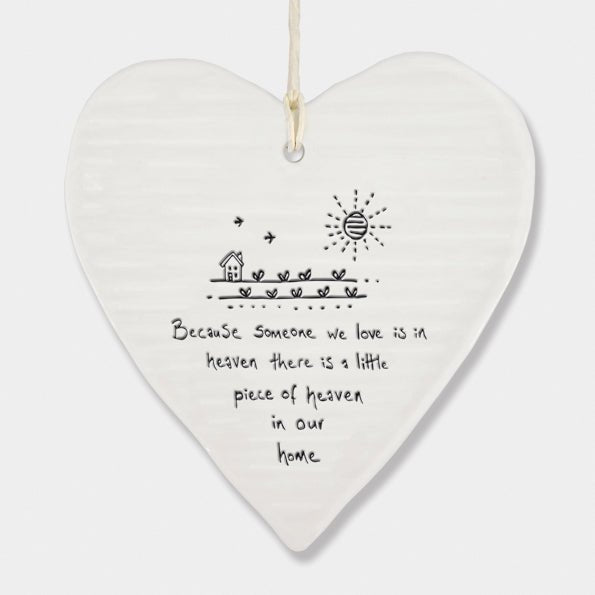 Because Someone We Love Is In Heaven Wobbly Ripple Heart | 9cm x 9cm - Give And Glow