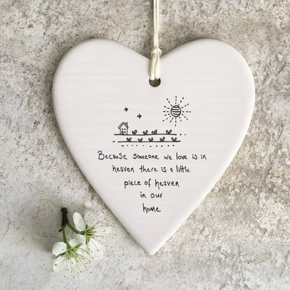 Because Someone We Love Is In Heaven Wobbly Ripple Heart | 9cm x 9cm - Give And Glow