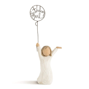 Birthday Girl Willow Tree Figurine | 16cm | Hand-Painted Casting - Give And Glow