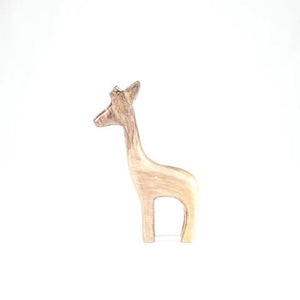Brushed Silver Giraffe Medium Ornament | 12cm | Recycled Aluminium - Give And Glow