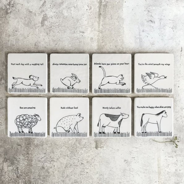 Ewe Are Amazing – Square Ceramic Coaster | 10.5cm - Give And Glow