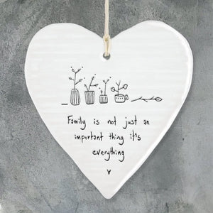 Family Is Not Just Important Wobbly Ripple Heart | 9cm x 9cm - Give And Glow